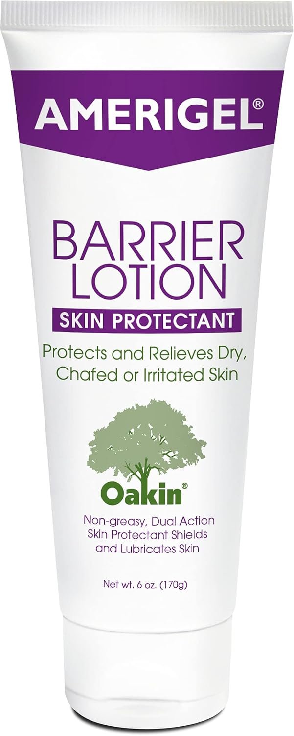 AMERIGEL Barrier Lotion (6 oz.) - Skin Protectant to Protect Chafed, Cracked, and Chapped Skin