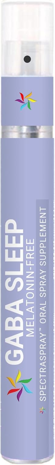 Melatonin Free GABA Sleep Support Spray Supplement -Vegan, Natural & Effective Oral Spray with GABA, L-Theanine, 5 HTP, & Herbal Blend. Non-GMO, No Melatonin, 30 Day Supply